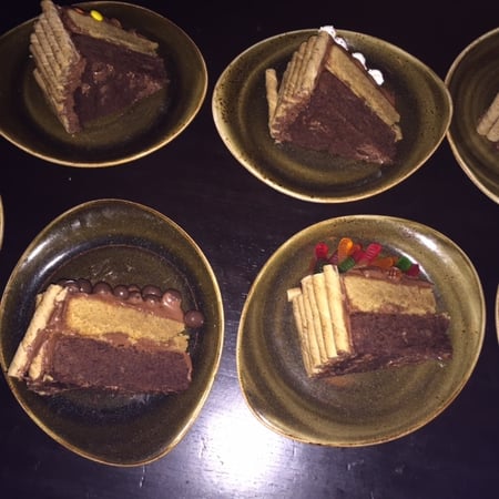 candy cake sliced candy cake sliced