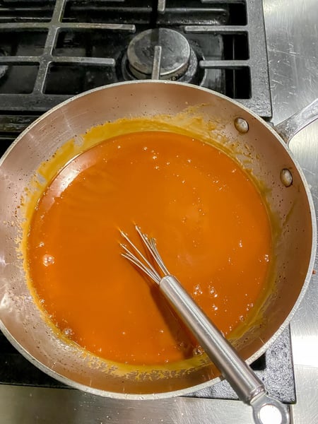 caramel sauce finished