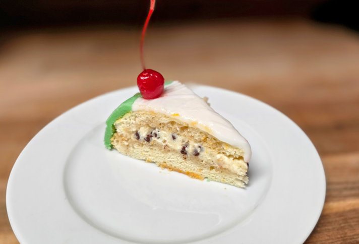 Cassata cake slice