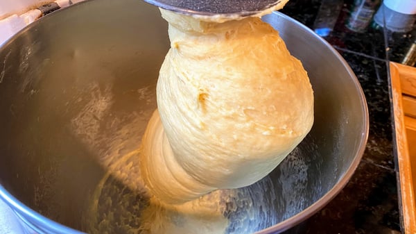 challah mixing in bowl
