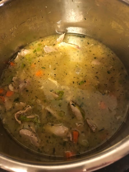 chicken and broth