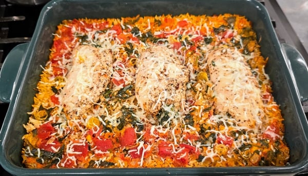 chicken baked with rice