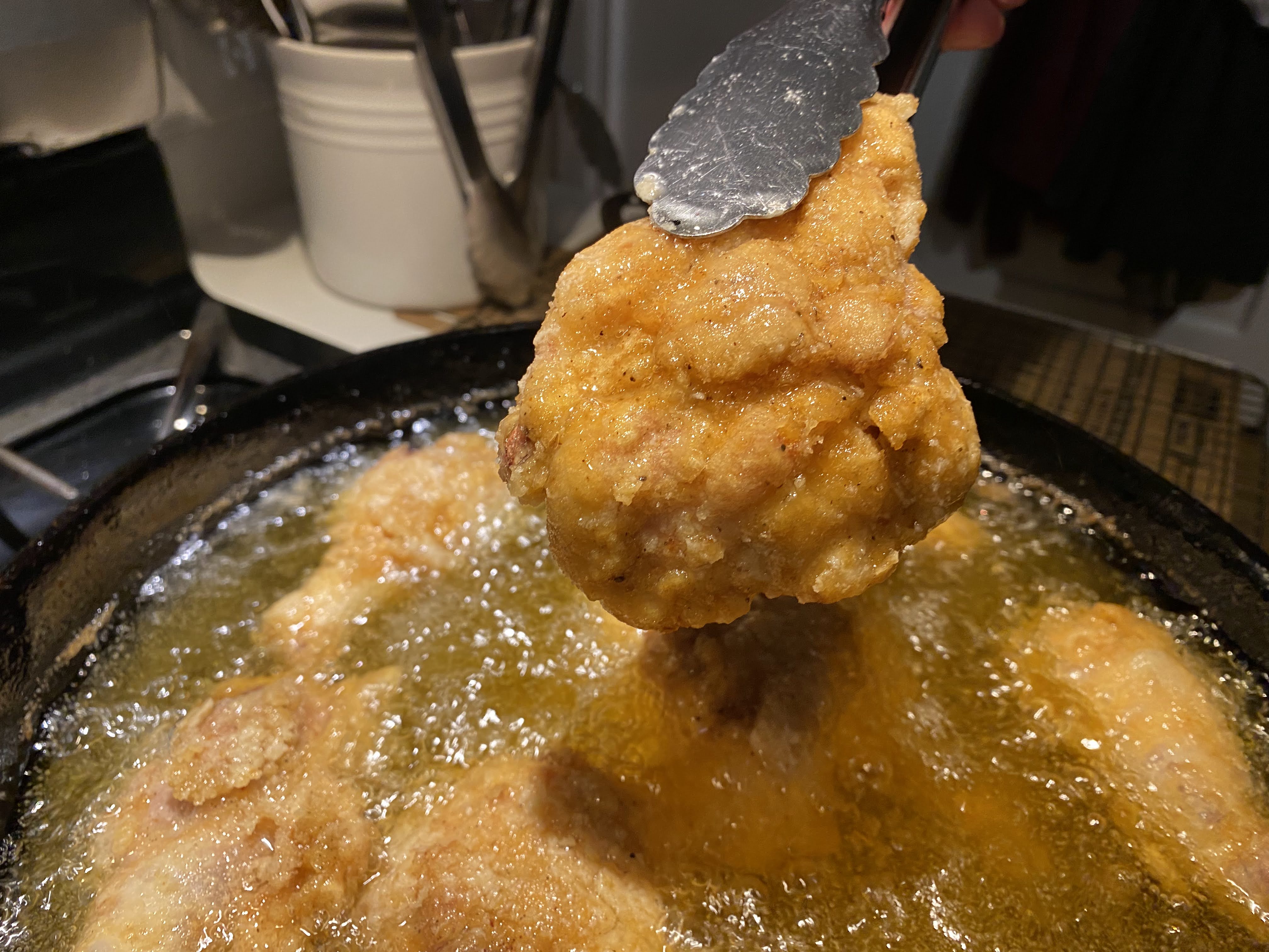 Frying chicken