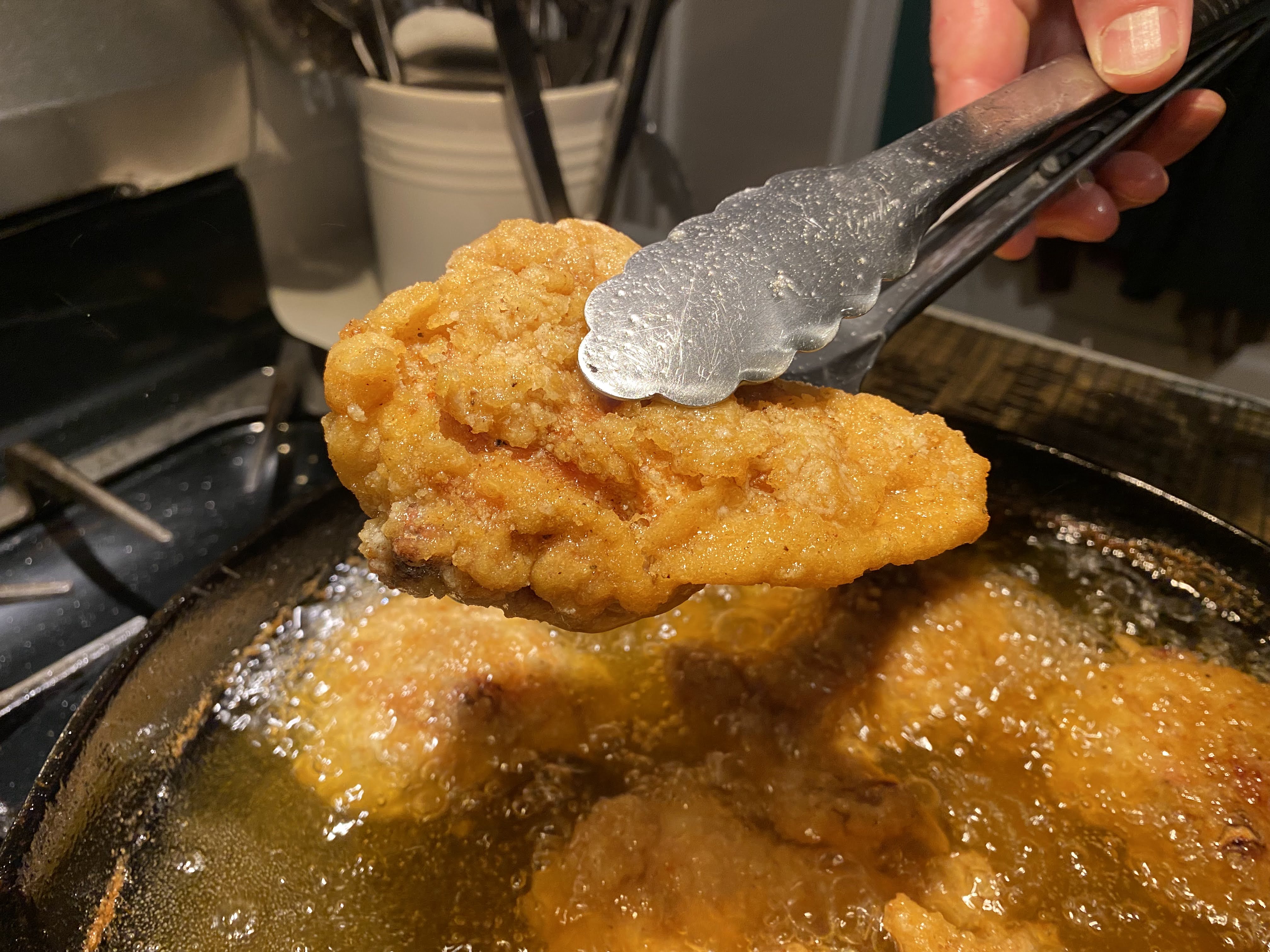 Frying chicken