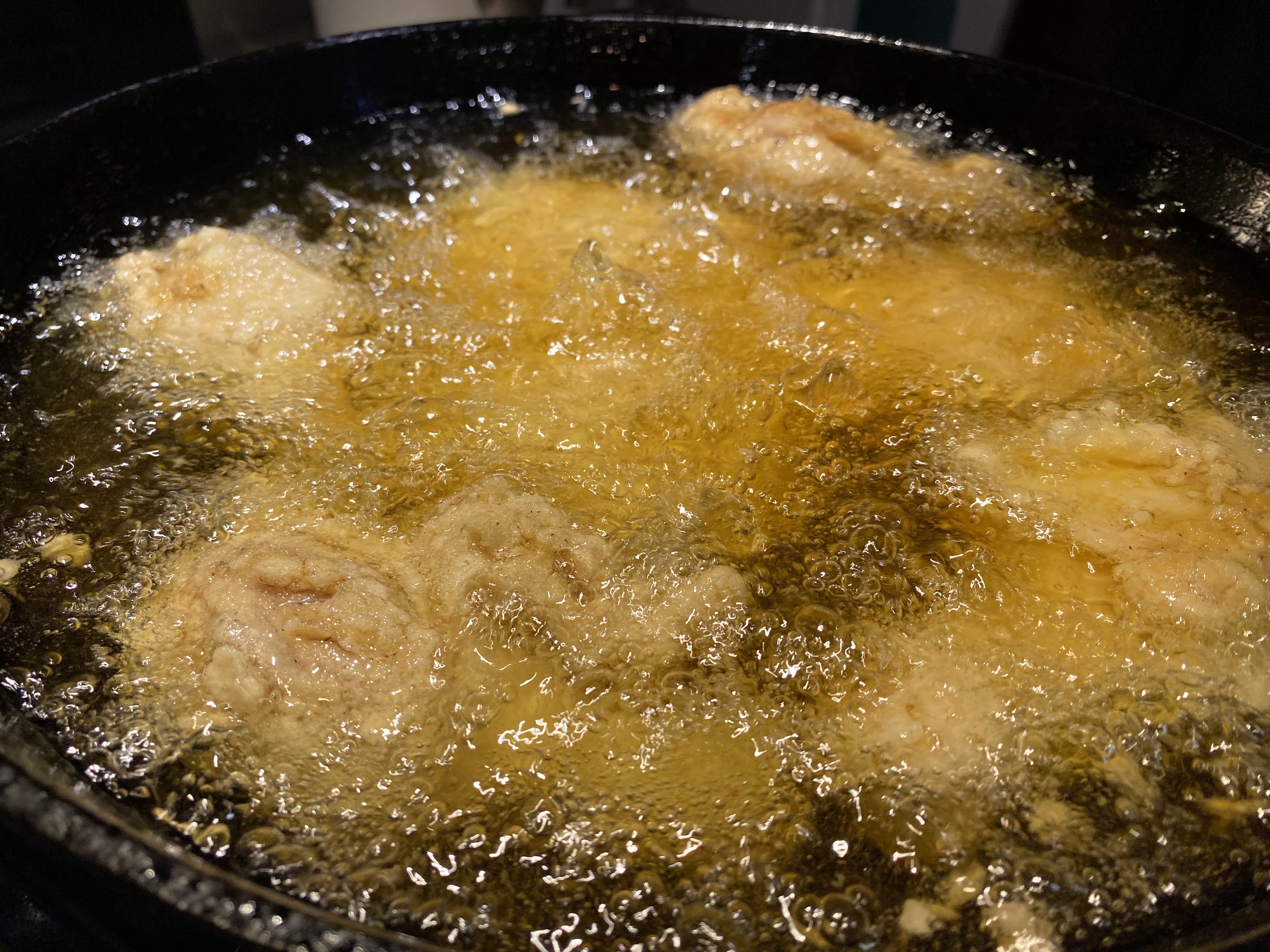 Frying chicken
