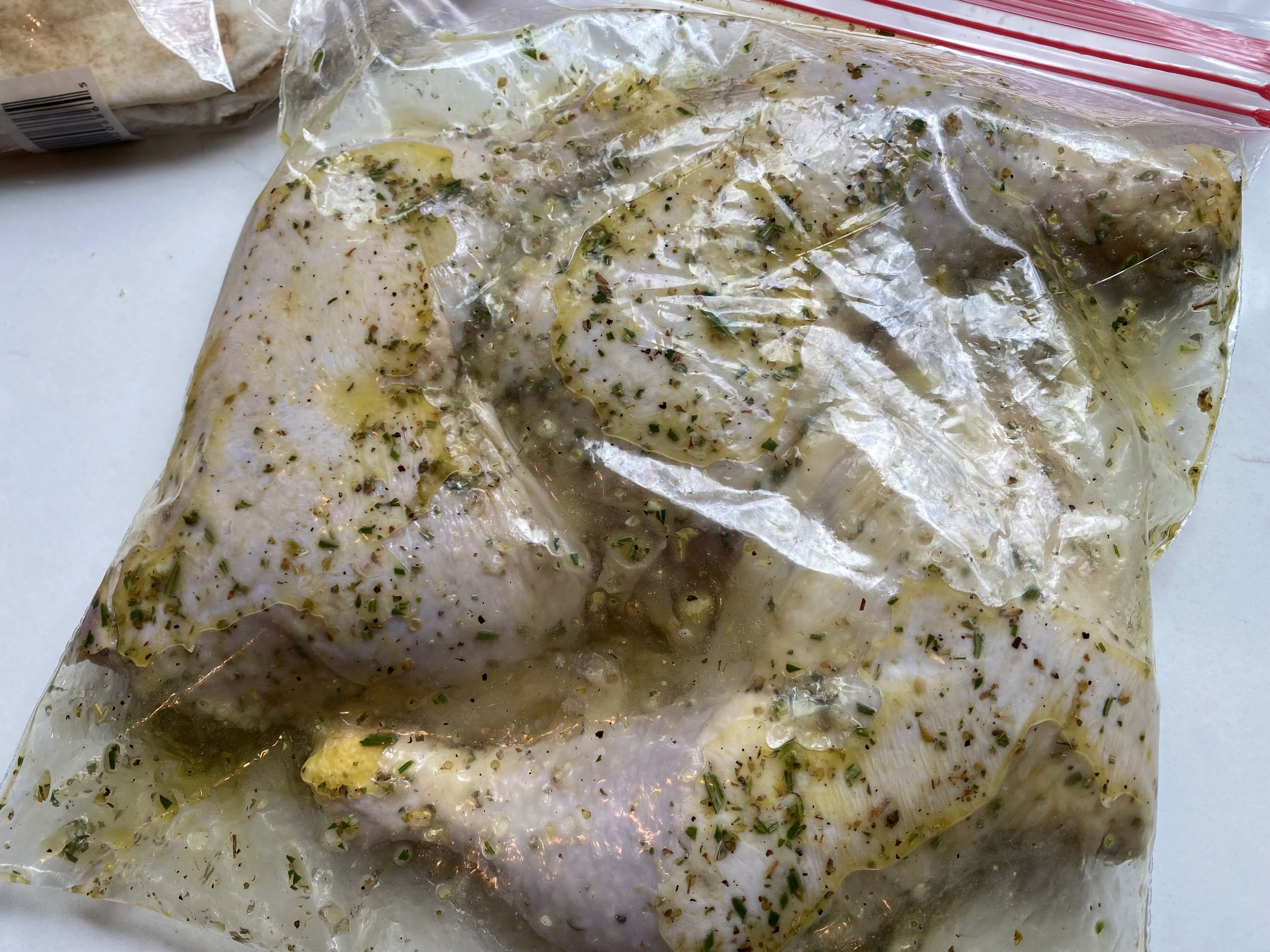 Chicken in marinade