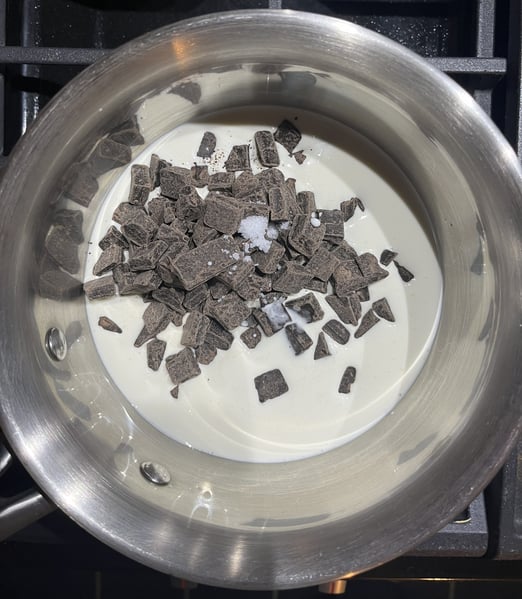Chocolate and cream