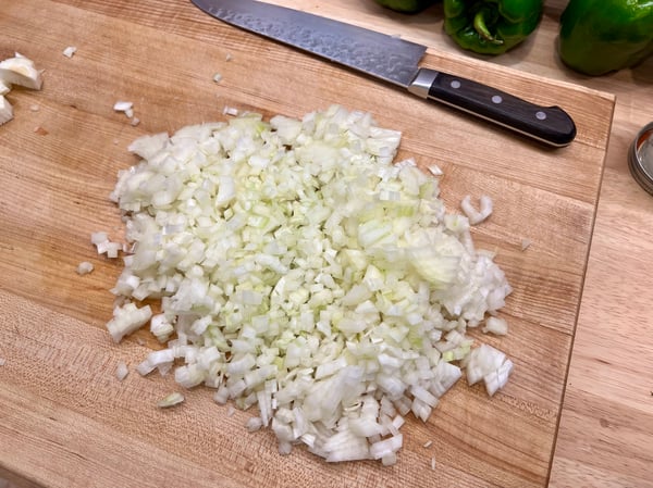 Chopped onions