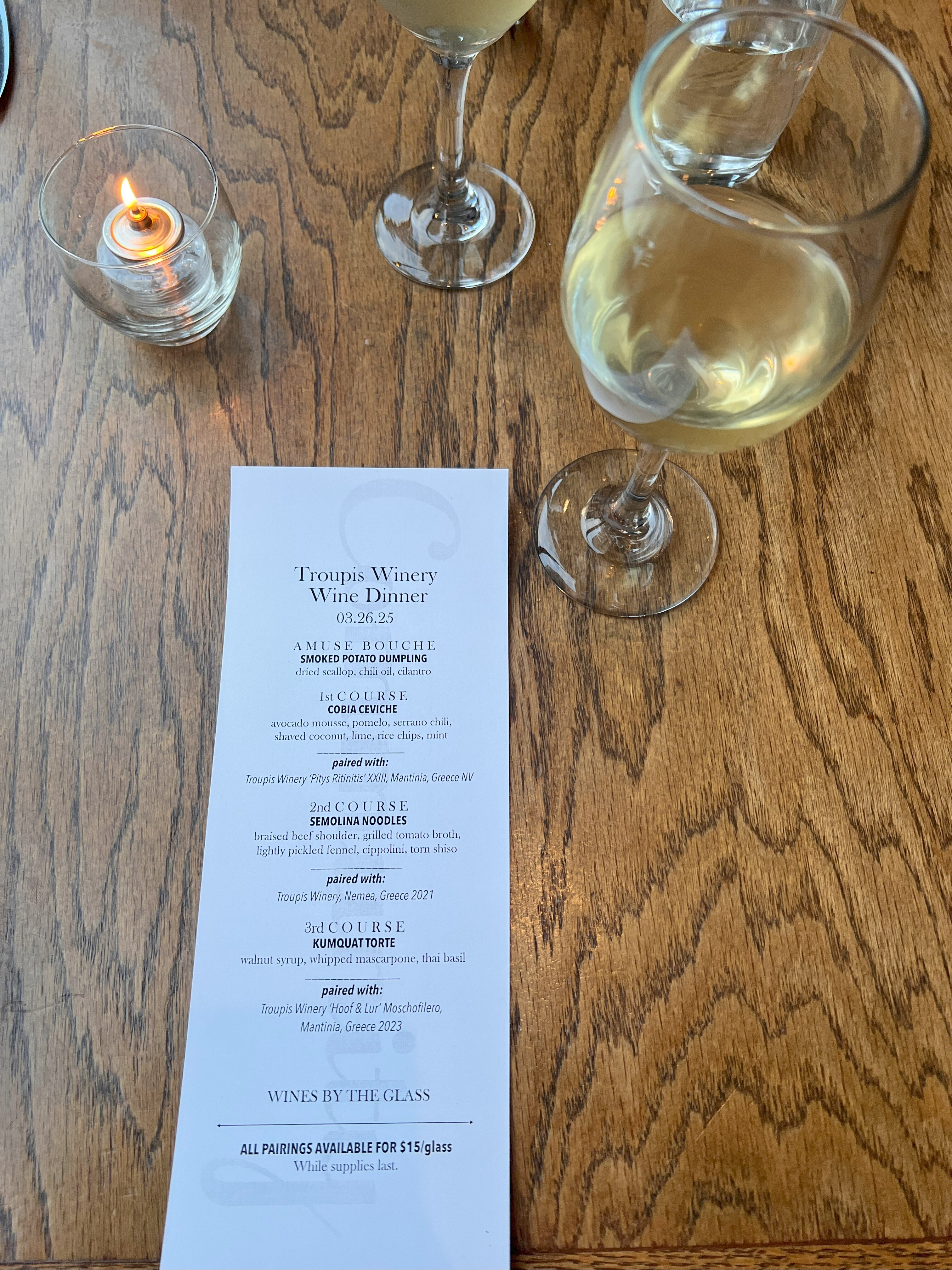 Community Tavern menu