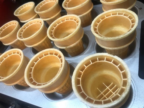 cones in cupcake pan