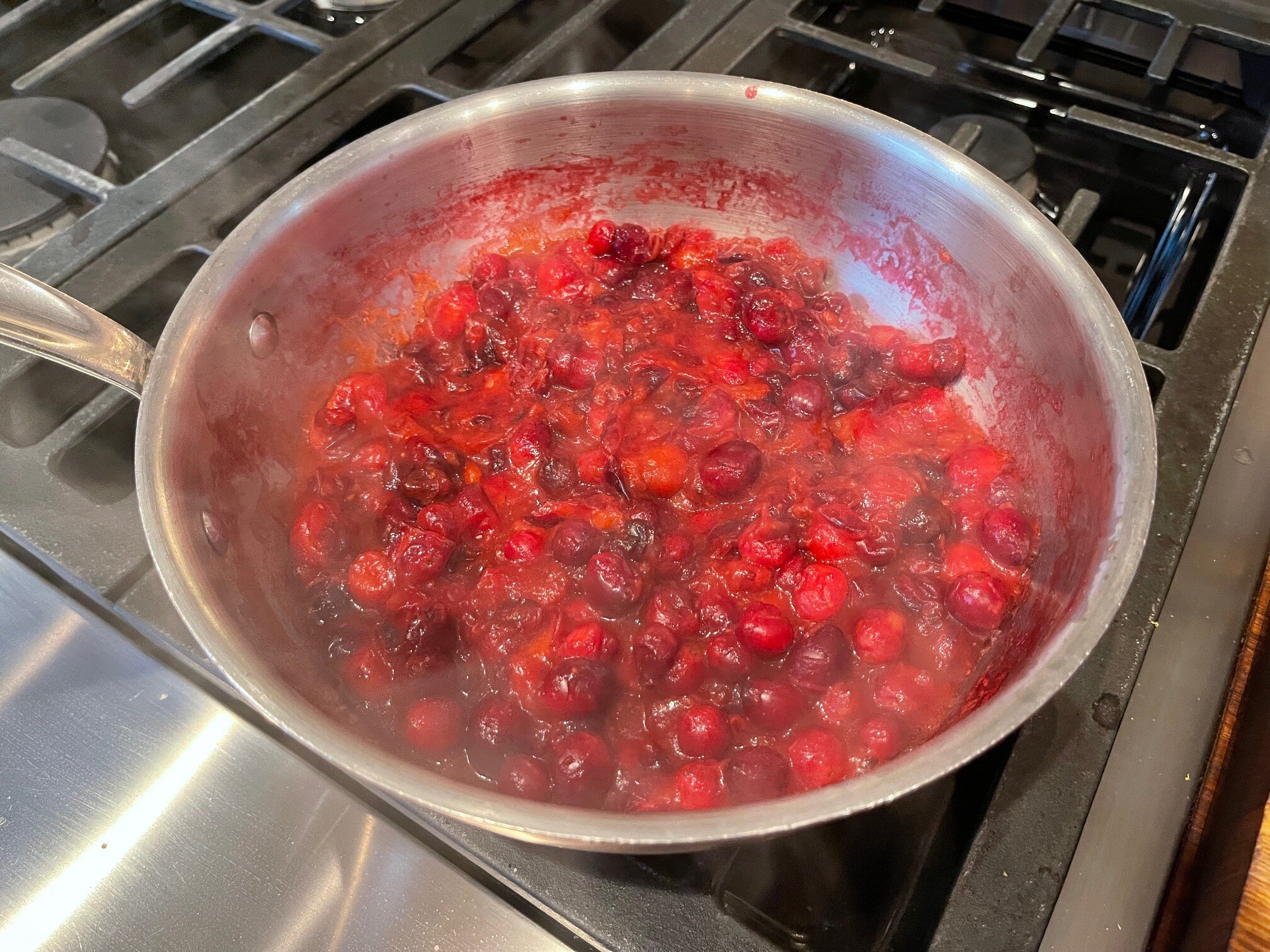 Cooking cranberries