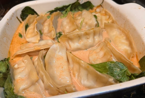 Cooked dumplings