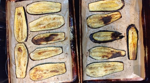 cooked eggplant