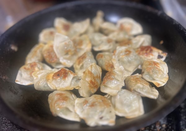 Cooked wontons