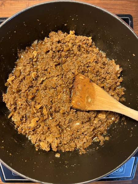 Cooked bulgogi mince