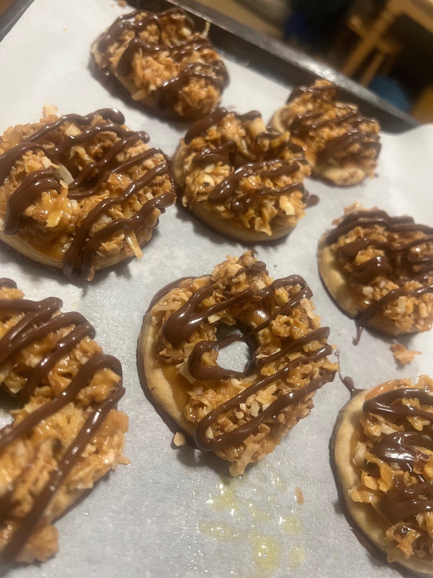 Cookies dipped and drizzled