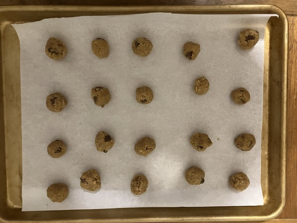 Cookies on sheet