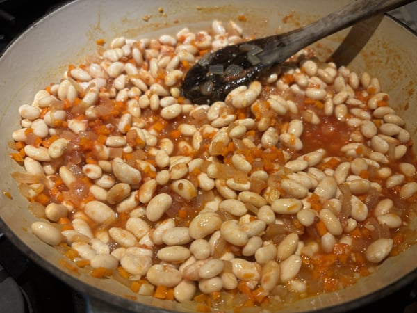Beans cooking