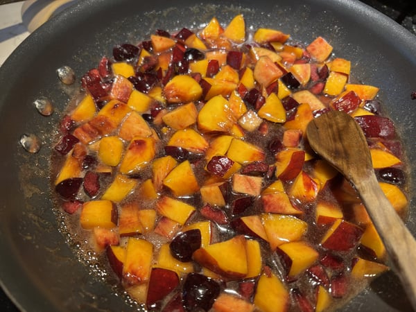 Cooking nectarines