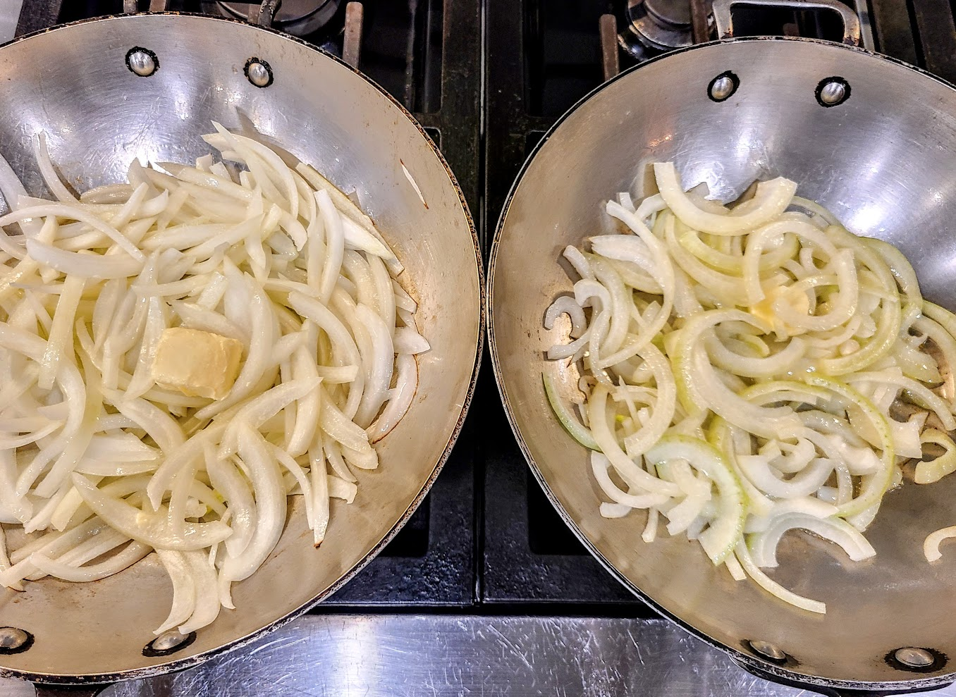 Cooking onions