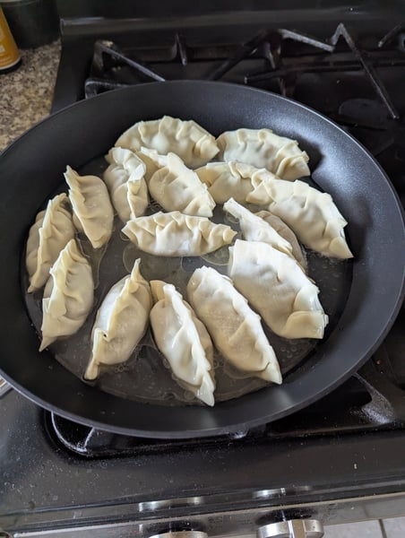 Cooking Potstickers