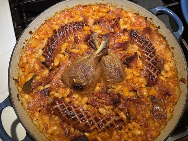 Cooked cassoulet