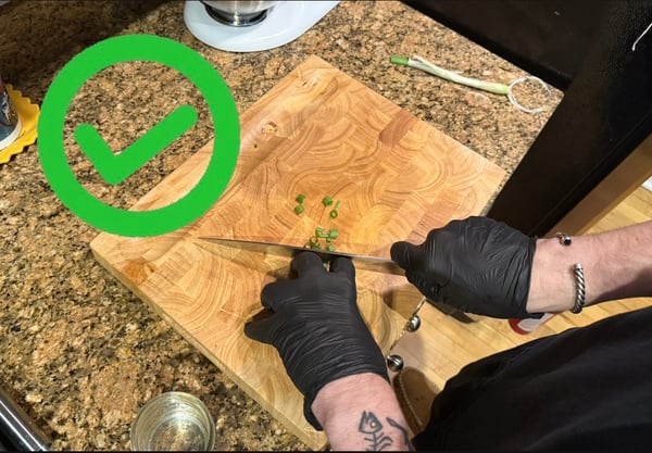 Correct chopping