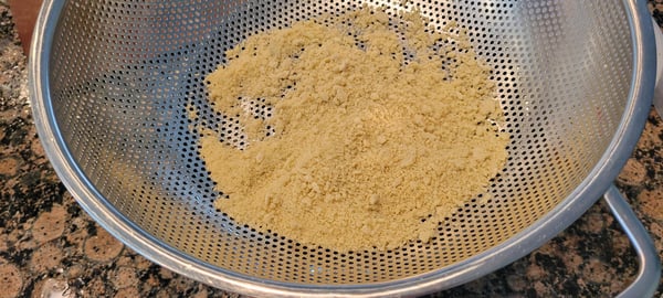 couscous in sieve
