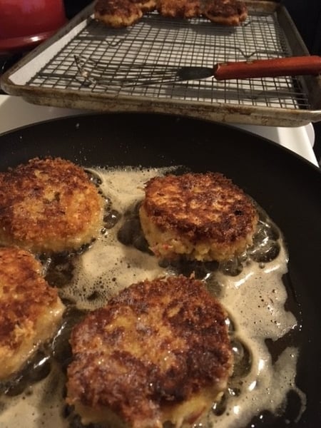 crab cake cooked