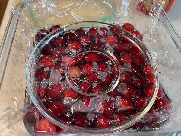 cranberry saucer