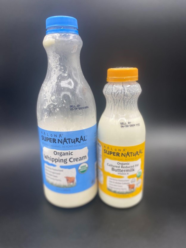 Cream and buttermilk