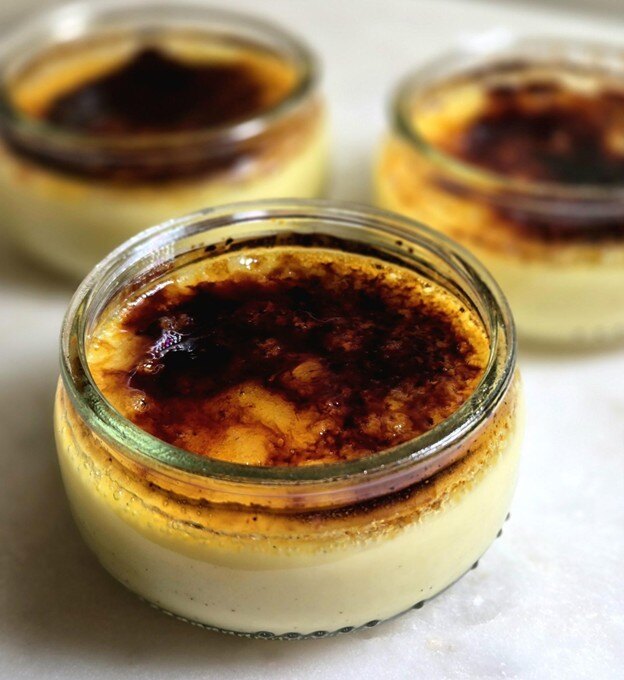 Finished creme brulee