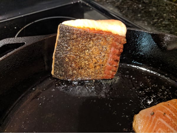 crispy salmon skin