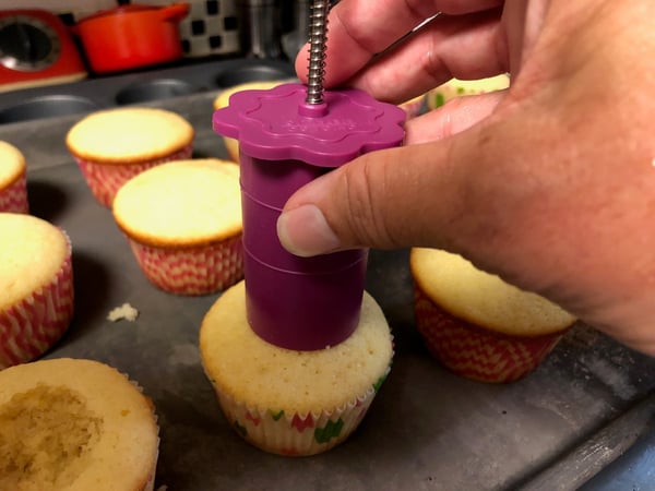 cupcake plunger in