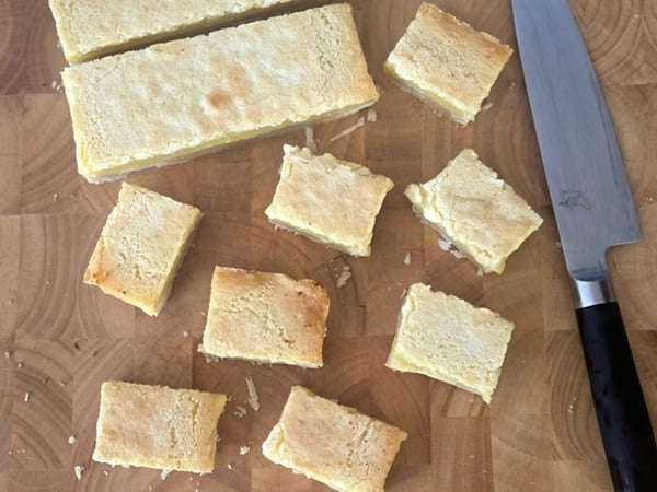 Cut lemon bars