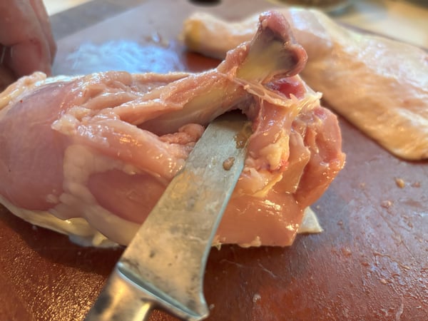Deboning chicken