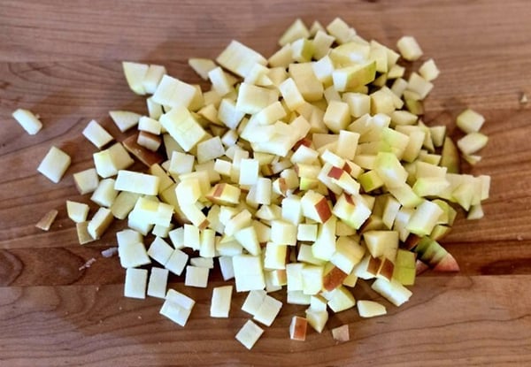 Diced apple