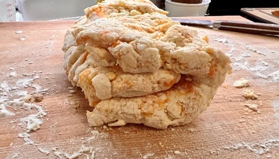 Tri-fold method dough