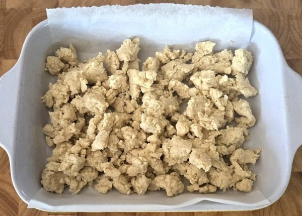Dough in pan