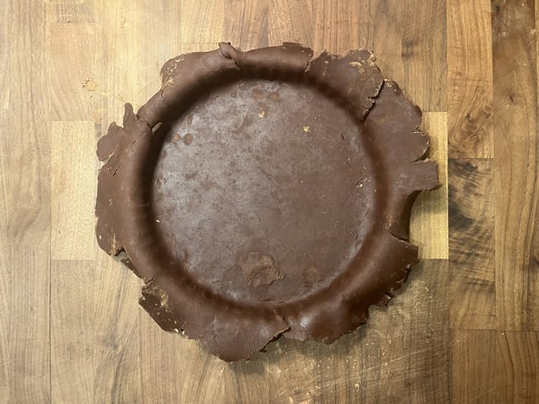 Dough in pan