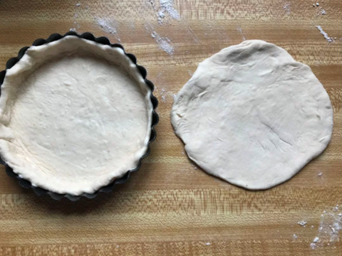 Skinny Pizza Dough Rolled Out