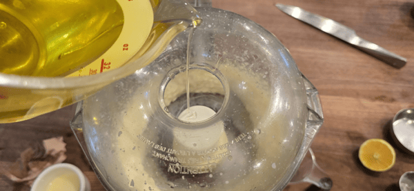 Drizzle in oil