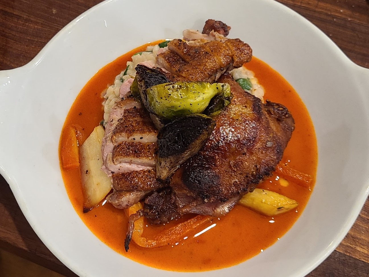 Duck in Harissa Broth