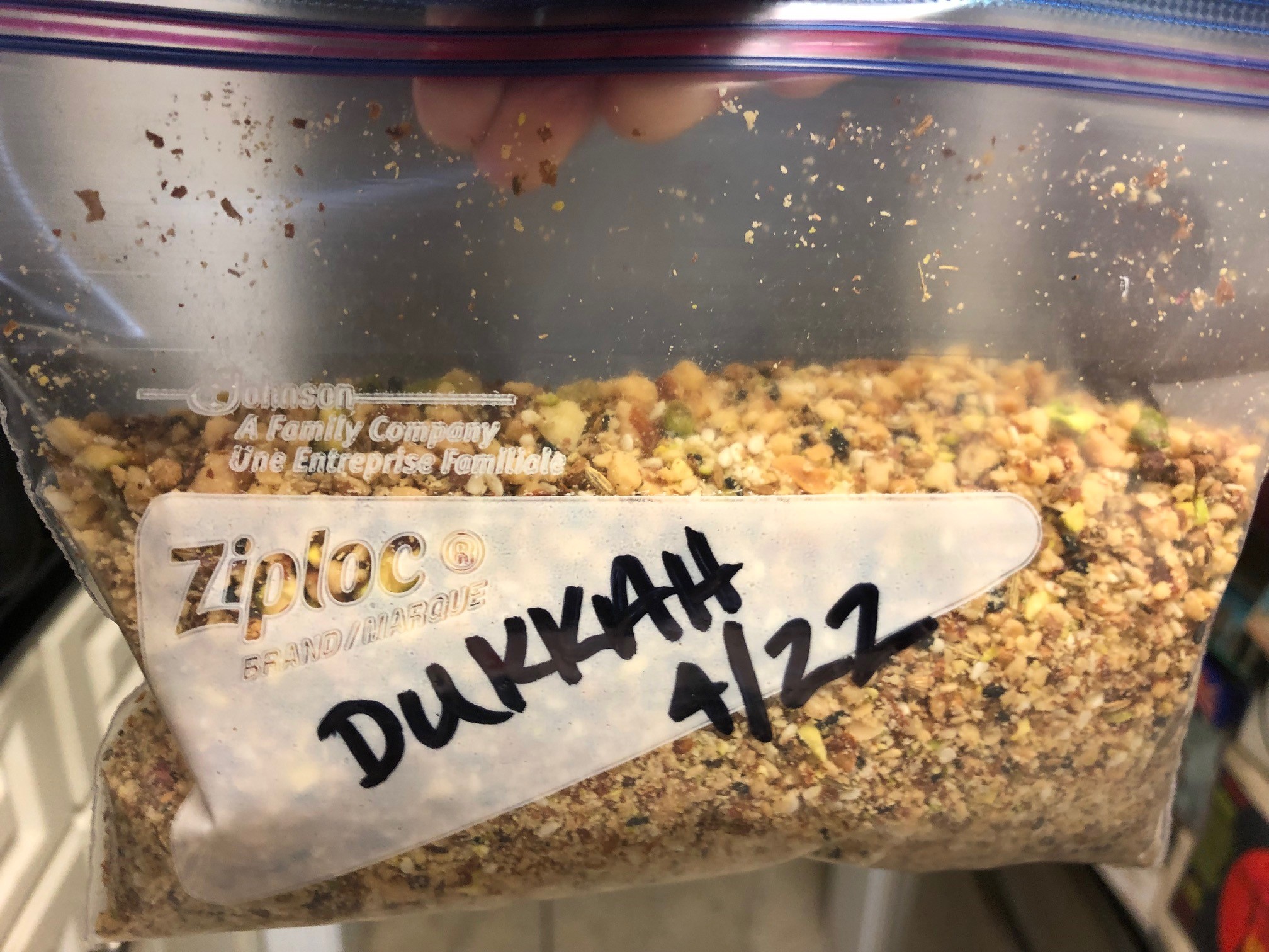 Dukkah in Ziploc