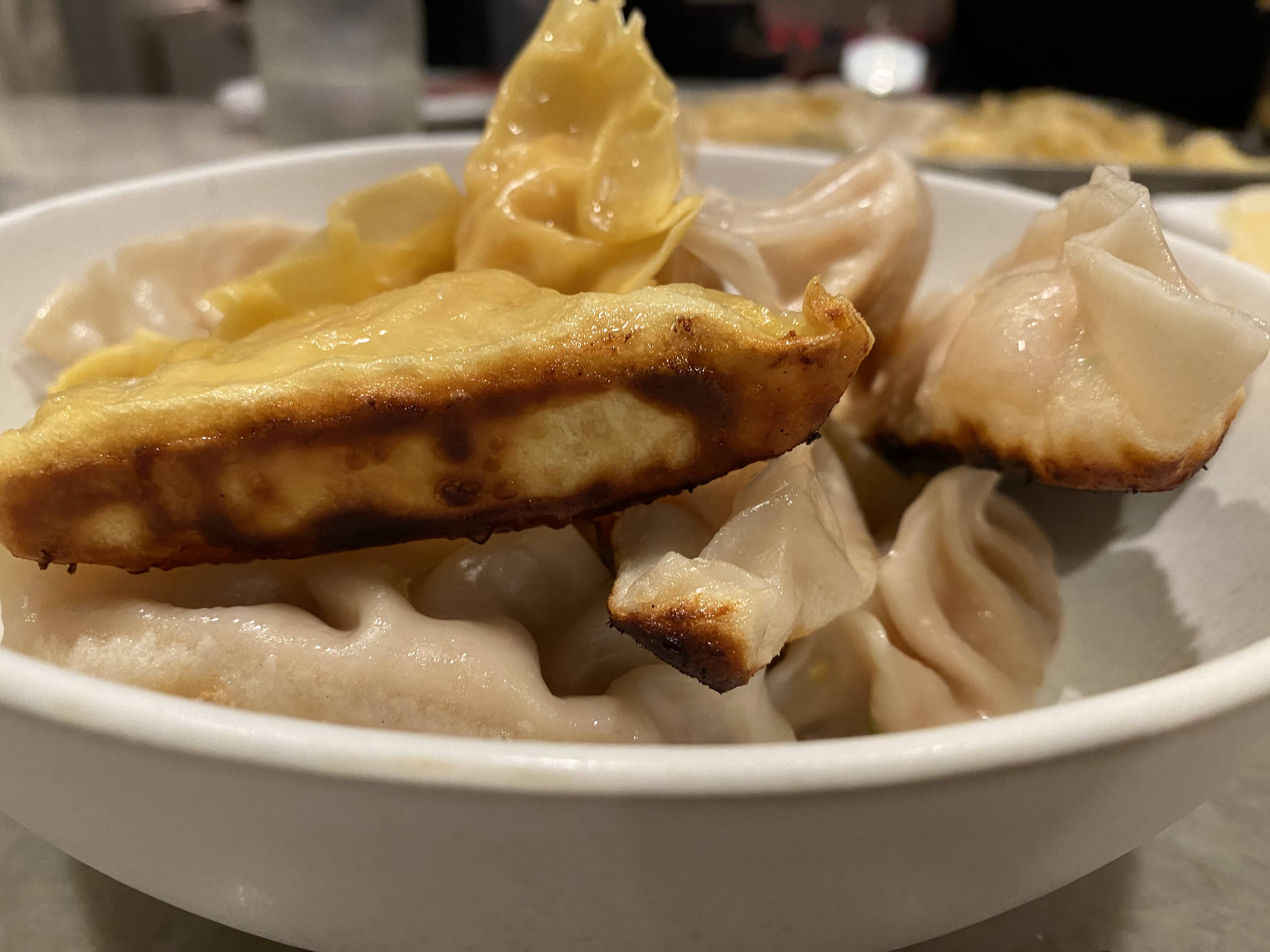 Crispy bottom dumplings