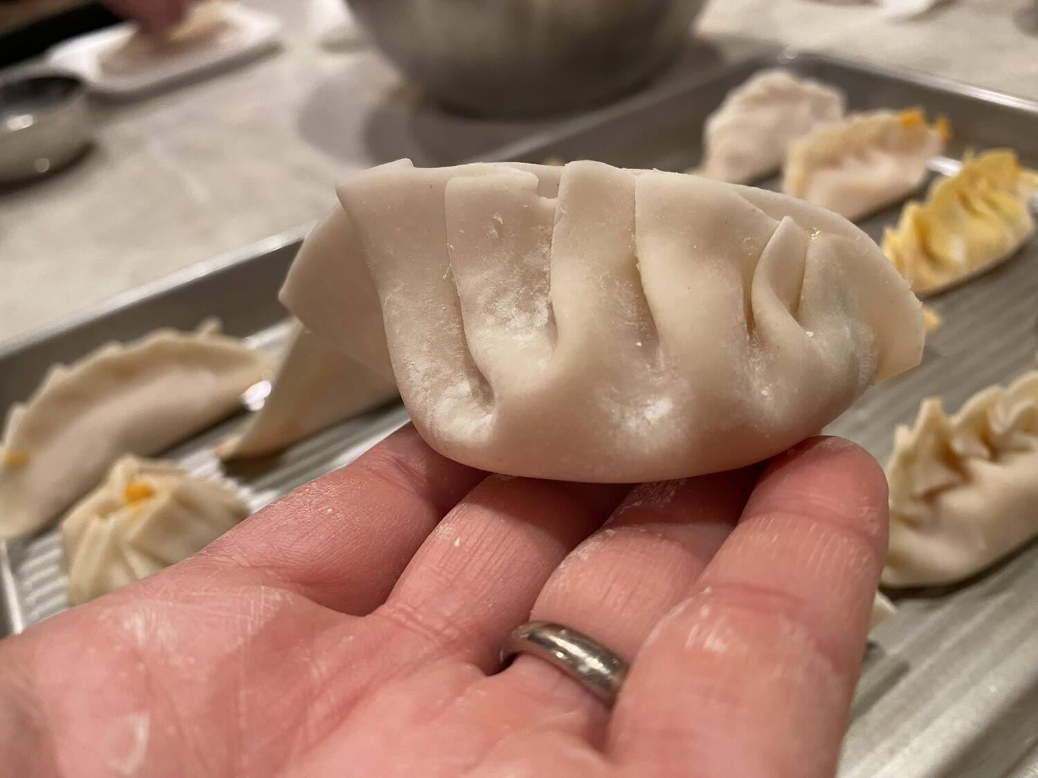 Dumpling Hand Better Than Takeout: Pork and Shrimp Dumplings Two Ways