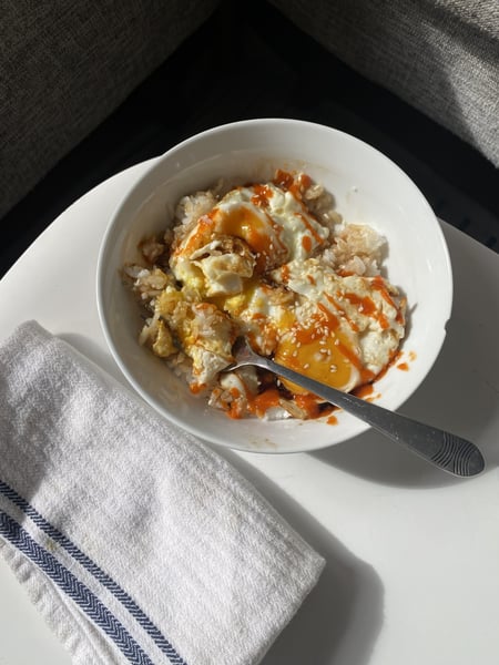 Egg and rice bowl