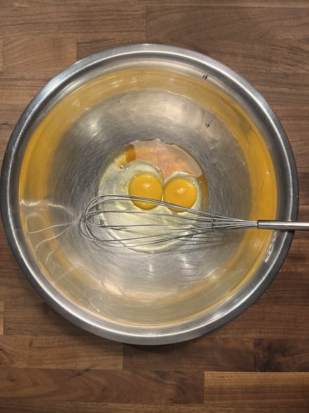 Egg and vanilla