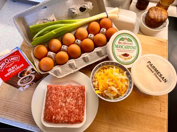 Egg bake ingredients