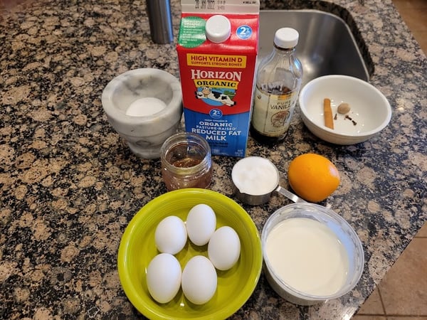 eggnog ingredients